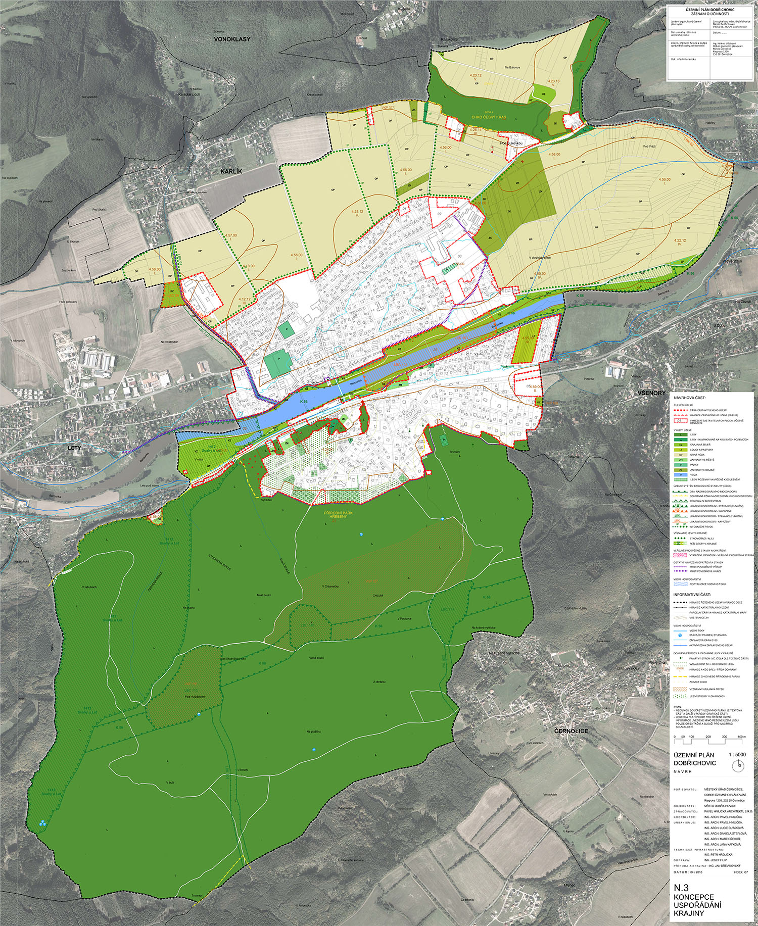 Urban Plan Of Dobrichovice Hnilicka Hnilicka